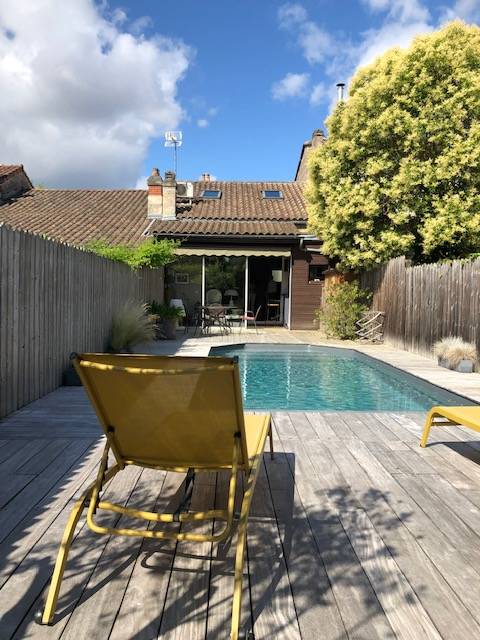 ACHETER MAISON rénovée A BORDEAUX JARDIN PISCINE