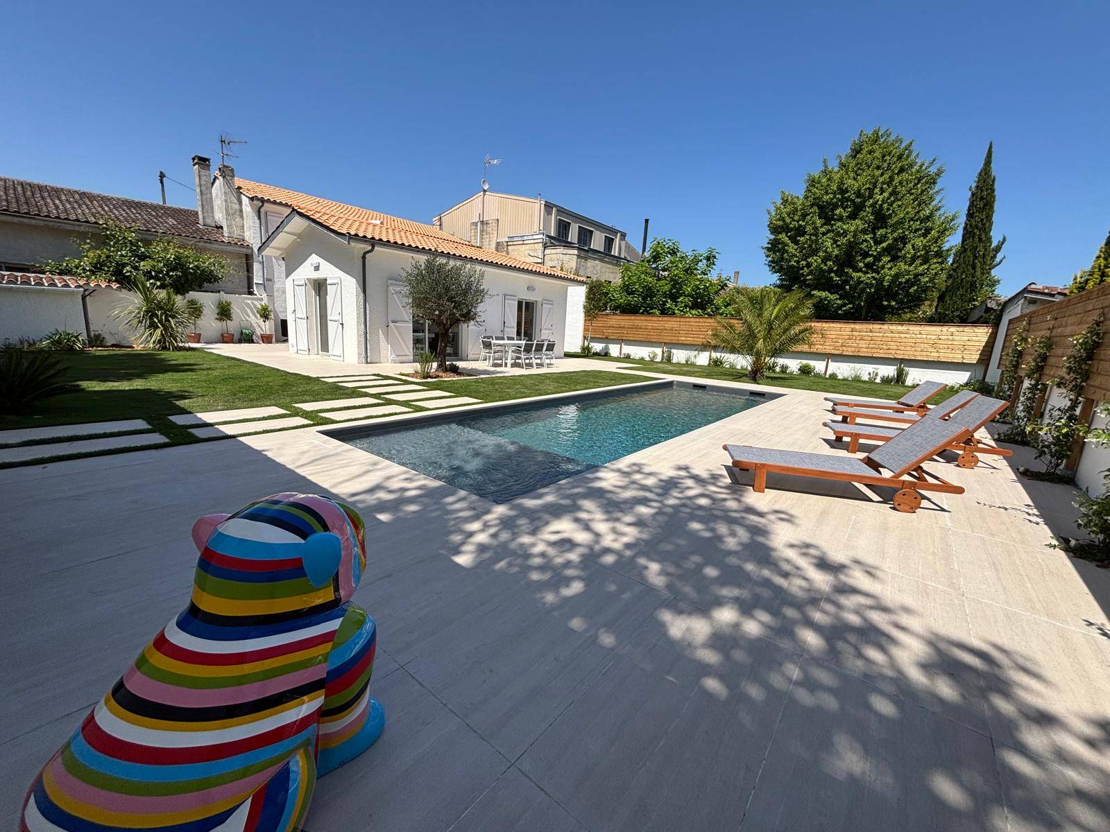 LE BOUSCAT A VENDRE MAISON 5 CHAMBRES AVEC GARAGE GRAND JARDIN 400m² AVEC PISCINE