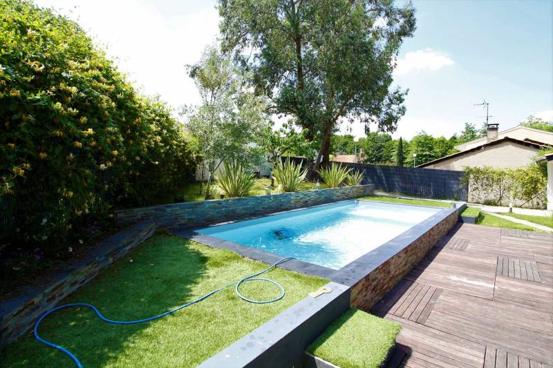 Maison Lormont piscine 3 chambres terrain arboré