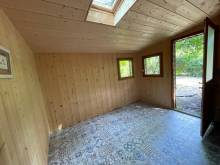 Cabane de jardin, télétravail, vélux